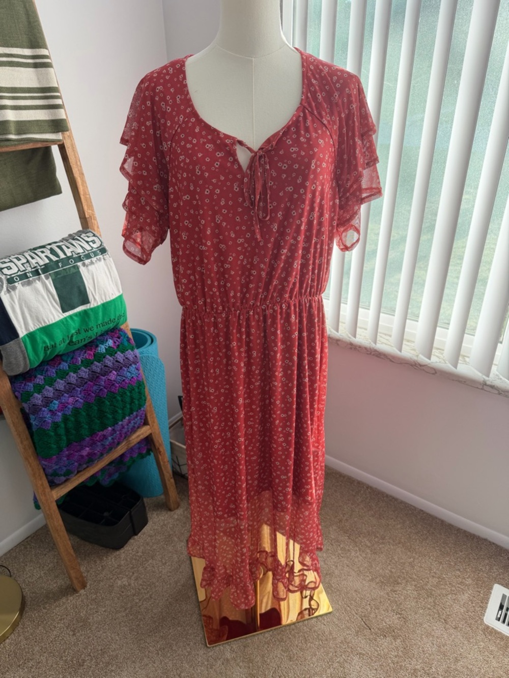 NWT Bobeau Floral Print midi dress